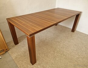 Nový rozkládací stůl ořech 90x160+40 cm - 4