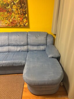 světle modrá sedací souprava - 4