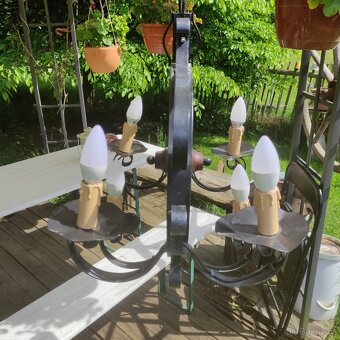 Lustr - designové stropní osvětlení - kormidlo - námořnický - 4