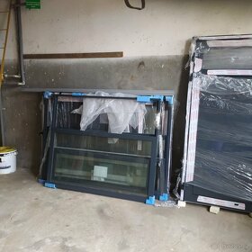 Prodám nové velice kvalitní hliníkové dvoukř.dveře 1350x2100 - 4