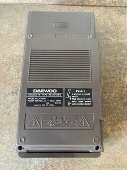 Retro kazetový magnetofon DAEWOO CT 650, sběratelský - 4