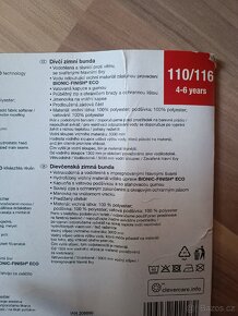 Slabší zimní bunda Crivit velikost 110/116 - 4