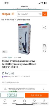 AKU vysavač Bosh 2v 1 - 4