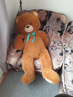 Plyšový medvěd velký hnědý vel. 115 cm - 4