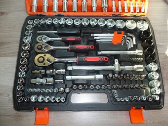 GOLA SADA VELKÁ 151 kusů, 1/4" 1/2" 3/8", Cr-V - NOVÁ - 4