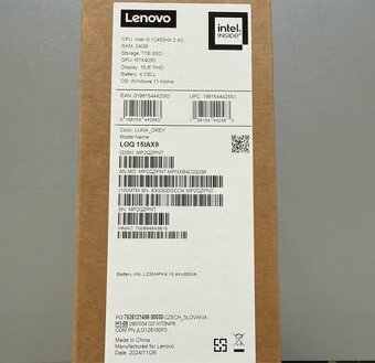 Notebook Lenovo LOQ 15IAX9 (83GS00GCCK) šedý - 4