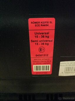 Autosedačka Romer Kidfix SL 15-36 kg - 4