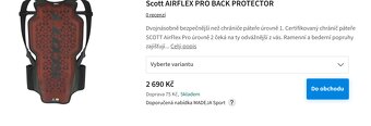 Páteřový zádový chránič SCOTT AirFlex M - 4
