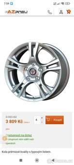 Opel 5x105 R16 sada ALU kol Nokian WR D4 Tmps 3 000 Kč - 4