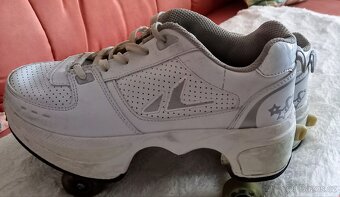 kožené kolečkové brusle, vel.38 - 4