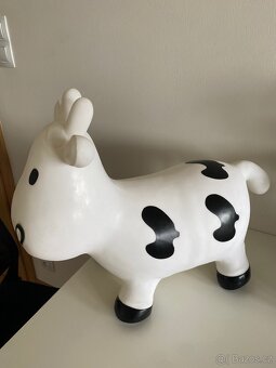 Fisher price stoleček,hračky,skákací kravička - 4