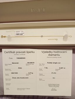 Zlatý náramek 585 - 4