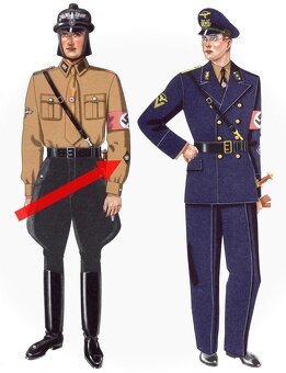 Originál německá nášivka NSKK řidič uniforma - 4