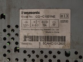 AUTORÁDIO PANASONIC CQ-C1001NE - NEFUNKČNÍ - 4