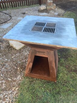 Corten Gril s nerezovou deskou - 4