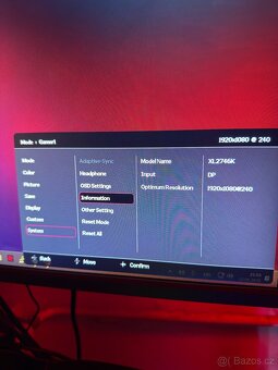 BenQ Zowie XL2746K – 240Hz eSport herní monitor (27”) - 4