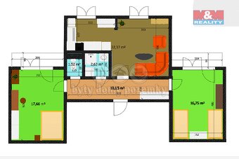 Pronájem bytu 3+1, 71 m², Kutná Hora, ul. 17. listopadu - 4
