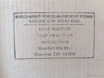 Porcelánový talíř - 4