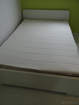 Postel IKEA ASKVOLL 140 x 200 cm s roštem LONSET - 4