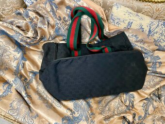 Gucci canvas black luxusní taška na psy - 4