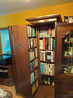 Secesní prosklená knihovna / vitrína B.Mayer - 4