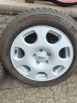 ALU disky originál Audi 5x112 r16 zimní pneu - 4