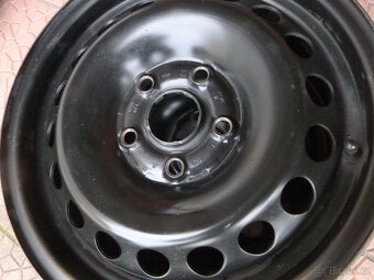 Plechové disky kola - originál VW Škoda 5x112 6Jx15 ET47 - 4