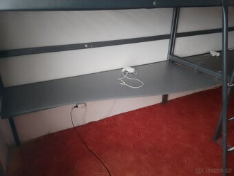 Vyvýšená kovová postel - 4