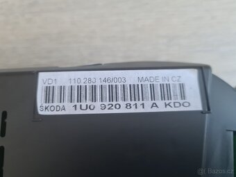 NOVÉ Budíky pro benzín vozy s MFA Octavia 1 ORIG - 4