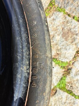 VETERÁN dojezdové kolo 5x120,6x70,3 195/75 R14 - 4