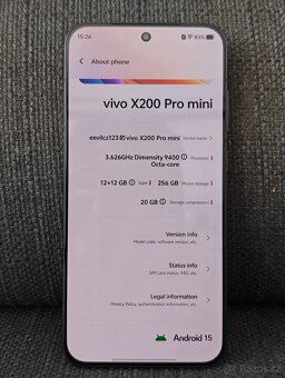 Vivo X200 Pro Mini, 12/256GB, černý - 4