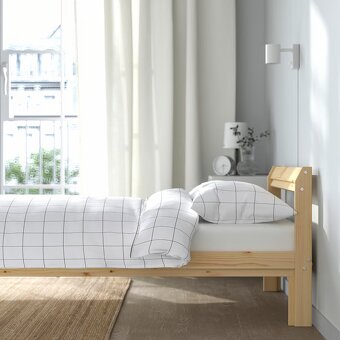 IKEA NEIDEN – rám postele z borovice + rošt LURÖY - 4