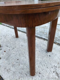 Halabala rozkládací stůl v ořechové kořenici - 4