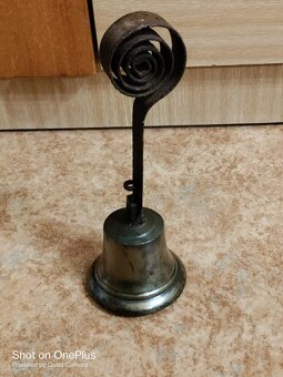 Masivní bronzový prvorepublikový zvon z kupeckého obchodu - 4