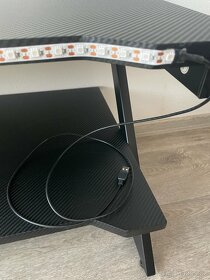 Stolek gamer studentský s led osvětlením - 4