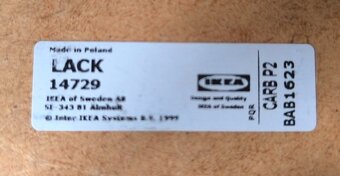 Stolek pod TV IKEA Lack (černý). - 4