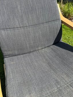 Křeslo z OŘ Ikea - tmavě šedý polstr - 4