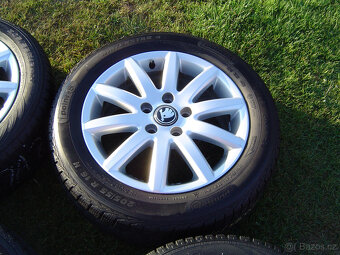 4XZIMNÍ HLINÍKOVÁ KOLA ŠKODA OCTAVIA III,II 205/55 R16 .TOP. - 4