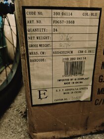 Vánoční baňky, modré, 7 cm, balení 9 ks - 4