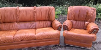 Kožená sedací souprava 3+1+1 - 4