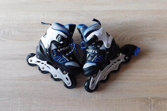 svítící nastavitelné inline brusle vel.28-32 - 4