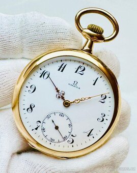 MIMOŘÁDNÉ PÁNSKÉ KAPESNÍ HODINKY OMEGA V ETUI- FUNKČNÍ - 4