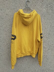 Vintage y2k mikina s kapucí hoodie Peso Saints Snake žlutá - 4