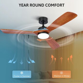 STROPNÍ VENTILÁTOR LED LAMPA - 4