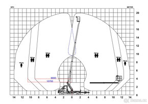 Pronájem autoplošiny 20m - 4