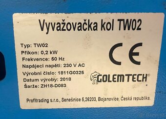 zouvačka pneumatik, vyvažovačka kol - 4
