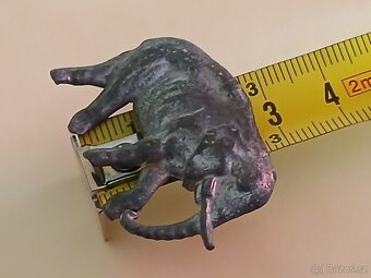 Retro cínový malý sloník - 4