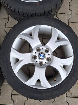 Bmw dvourozměrné kola R18 5x120 + zimní pneu - 4