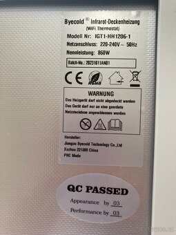 Stropní topný infrapanel 860W s WIFI - 4
