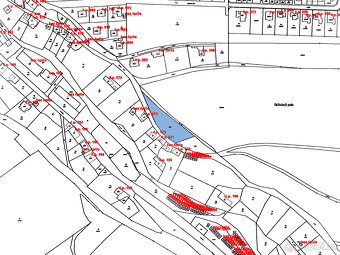 Prodej podílu 1/2 stavebního pozemku 1019 m2 v obci Vítkov, - 4